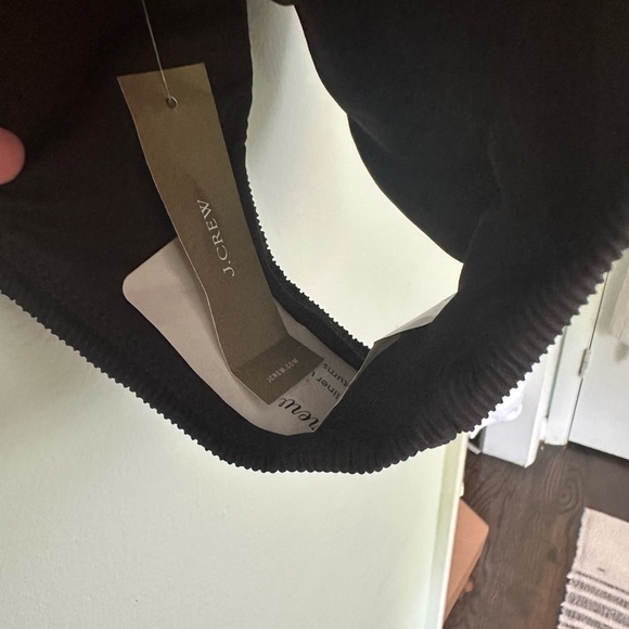 NWT Jcrew ribbed Black Textured Women's Swim Bottom - Picture 5 of 5